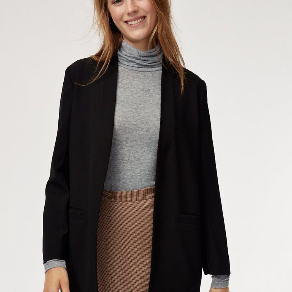 Aritzia Wilfred Solaina Blazer Black XS